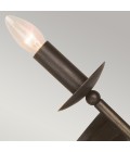 Cromwell 2-lt wall light old bronze 37 cm
