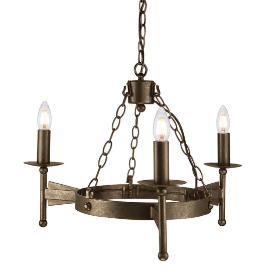 Cromwell ljuskrona brons 60cm