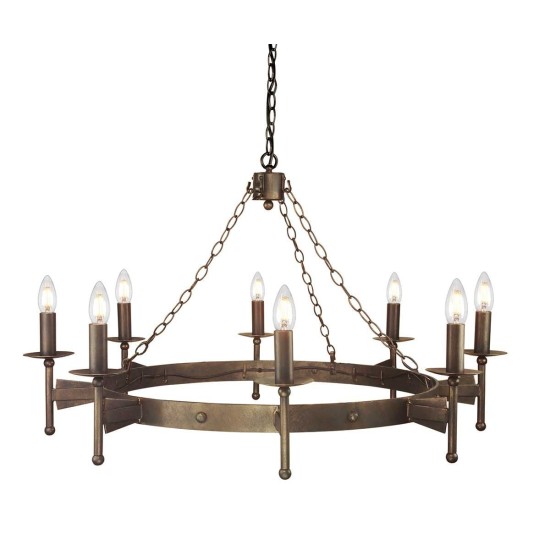 Cromwell ljuskrona brons 100cm