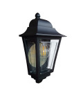 Deco Lane 1-lt half wall lantern black 32.5 cm IP44 Elstead Lighting Deco Lane 1-lt half wall lantern black 32.5 cm IP44