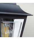 Deco Lane 1-lt half wall lantern black 32.5 cm IP44 Elstead Lighting Deco Lane 1-lt half wall lantern black 32.5 cm IP44