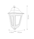 Deco Lane 1-ljus vägglykta svart 32,5 cm IP44