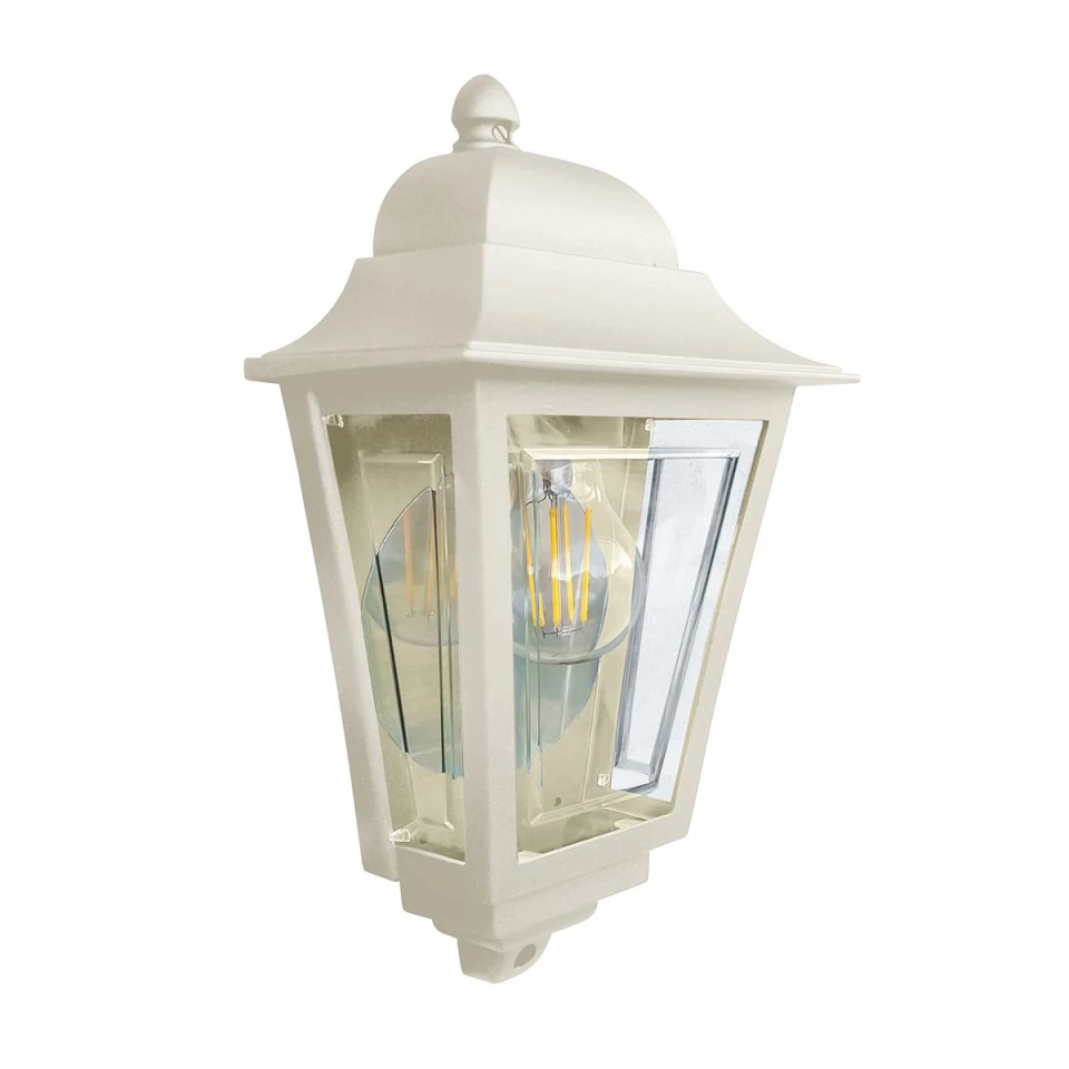 Deco Lane 1-ljus vägglykta creme 32,5 cm IP44