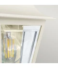 Deco Lane 1-ljus vägglykta creme 32,5 cm IP44