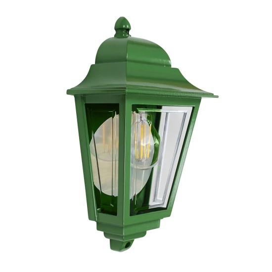 Deco Lane 1-lt half wall lantern green 32.5 cm IP44