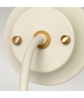 Cosmos 1-Lt vägglampa kräm/mässing/klar 33,7 cm