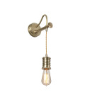 Douille 1-lt vägglampa åldrad mässing 32,4cm-122,4cm Quintesse Douille 1-lt vägglampa åldrad mässing 32,4cm-122,4cm