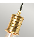 Douille 1-lt vägglampa svart/polerad mässing 32,4cm-122,4cm Elstead Lighting Douille 1-lt vägglampa svart/polerad mässing 32,4cm-122,4cm