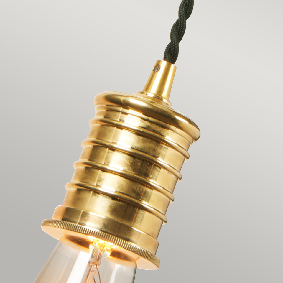 Douille 1-lt vägglampa svart/polerad mässing 32,4cm-122,4cm Elstead Lighting Douille 1-lt vägglampa svart/polerad mässing 32,4cm-122,4cm