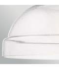 Hampton 1-ljus taklampa i naturmässing/klart glas 33 cm