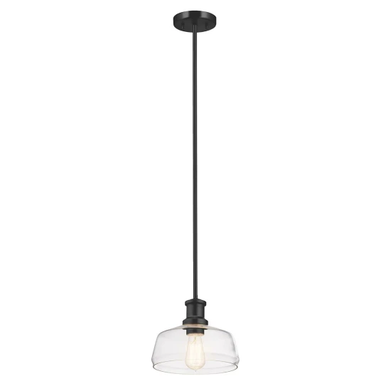 Notting Hill 1-ljus justebar taklampa grafit/klar 25,4 cm