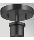 Notting Hill 1-lt adjustable ceiling light graphite/clear 25.4 cm