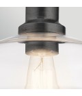 Notting Hill 1-lt adjustable ceiling light graphite/clear 25.4 cm
