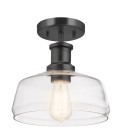 Notting Hill 1-lt adjustable ceiling light graphite/clear 25.4 cm