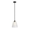 Windsor 1-ljus justebar taklampa svart/klart glas 25,4 cm