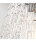 Windsor 1-ljus justebar taklampa svart/klart glas 25,4 cm