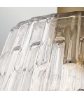 Windsor 1-lt duo-mount ceiling light natural brass/clear glass 25.4 cm