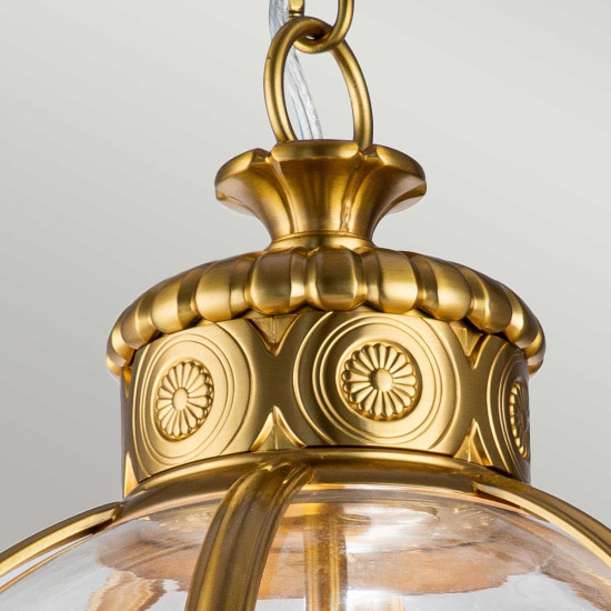 Adams 3-Lt Ceiling Lamp Brushed Brass/Clear 37.1cm Adams 3-Lt Ceiling Lamp Brushed Brass/Clear 37.1cm