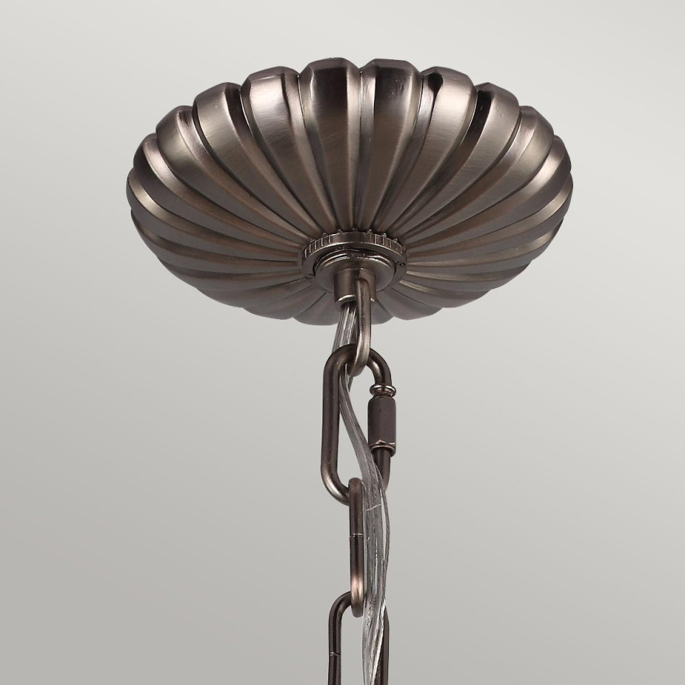 Adams 4-lt Taklampa Antik Nickel/Klar 49.8cm Adams 4-lt Taklampa Antik Nickel/Klar 49.8cm
