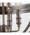 Adams 4-lt Taklampa Antik Nickel/Klar 49.8cm Adams 4-lt Taklampa Antik Nickel/Klar 49.8cm