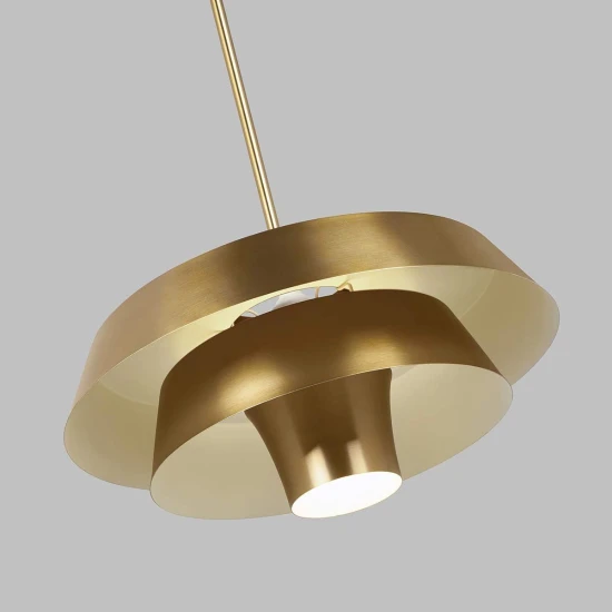 Brisbin 1-Lt Ceiling Light Burnished Brass 45.7cm