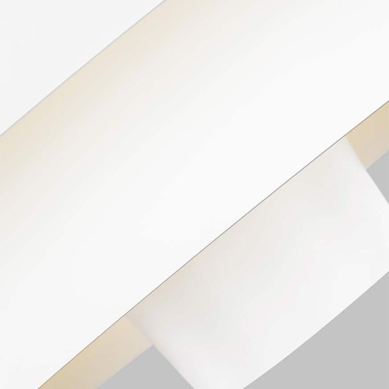 Brisbin 1-Lt taklampa matt vit 45,7 cm