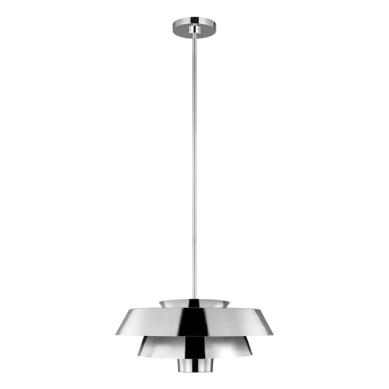 Brisbin 1-Lt Ceiling Light Polished Nickel 45.7cm Brisbin 1-Lt Ceiling Light Polished Nickel 45.7cm