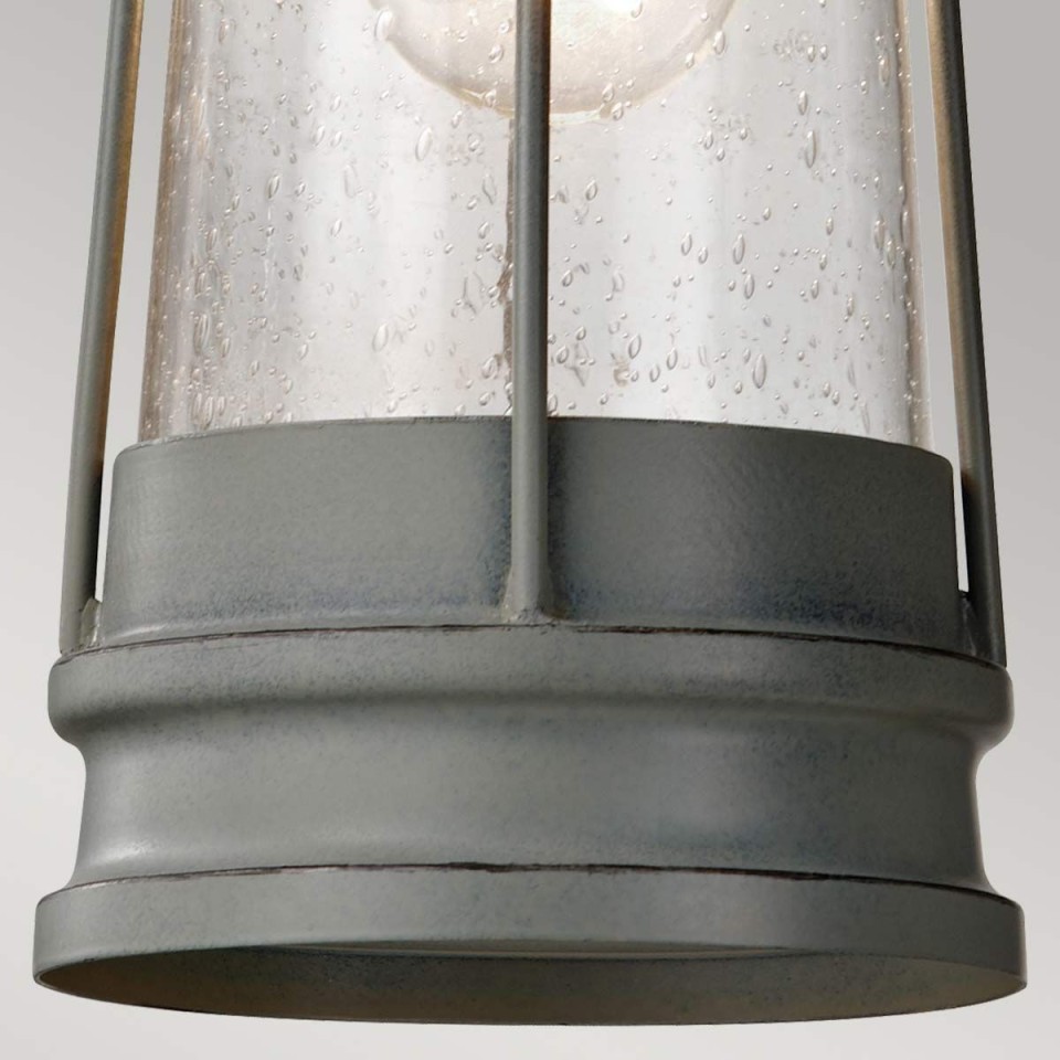 Chelsea Harbor 1-Lt Outdoor Ceiling Light Storm Cloud/Clear 14.6cm IP23