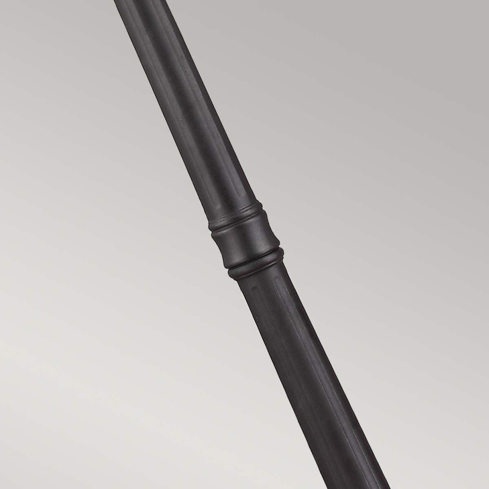 Cotswold Lane 3-ljus stor utomhuslyktstolpe svart/klar 257 cm IP44