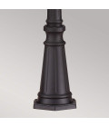 Cotswold Lane 3-ljus stor utomhuslyktstolpe svart/klar 257 cm IP44