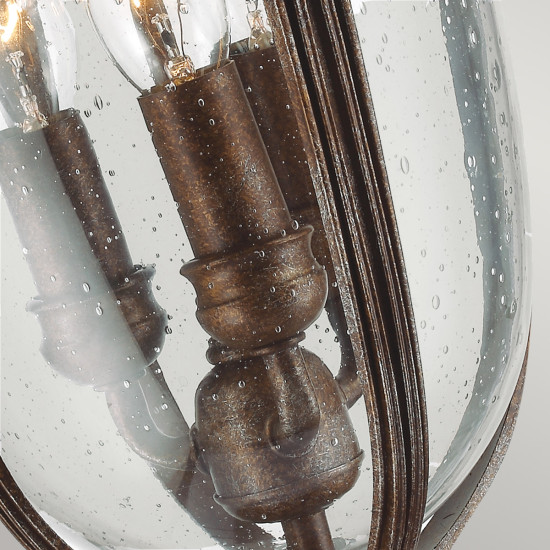 English Bridle 3-Lt Medium Outdoor Pedestal Light British Bronze 55.2cm English Bridle 3-Lt Medium Outdoor Pedestal Light British Bronze 55.2cm