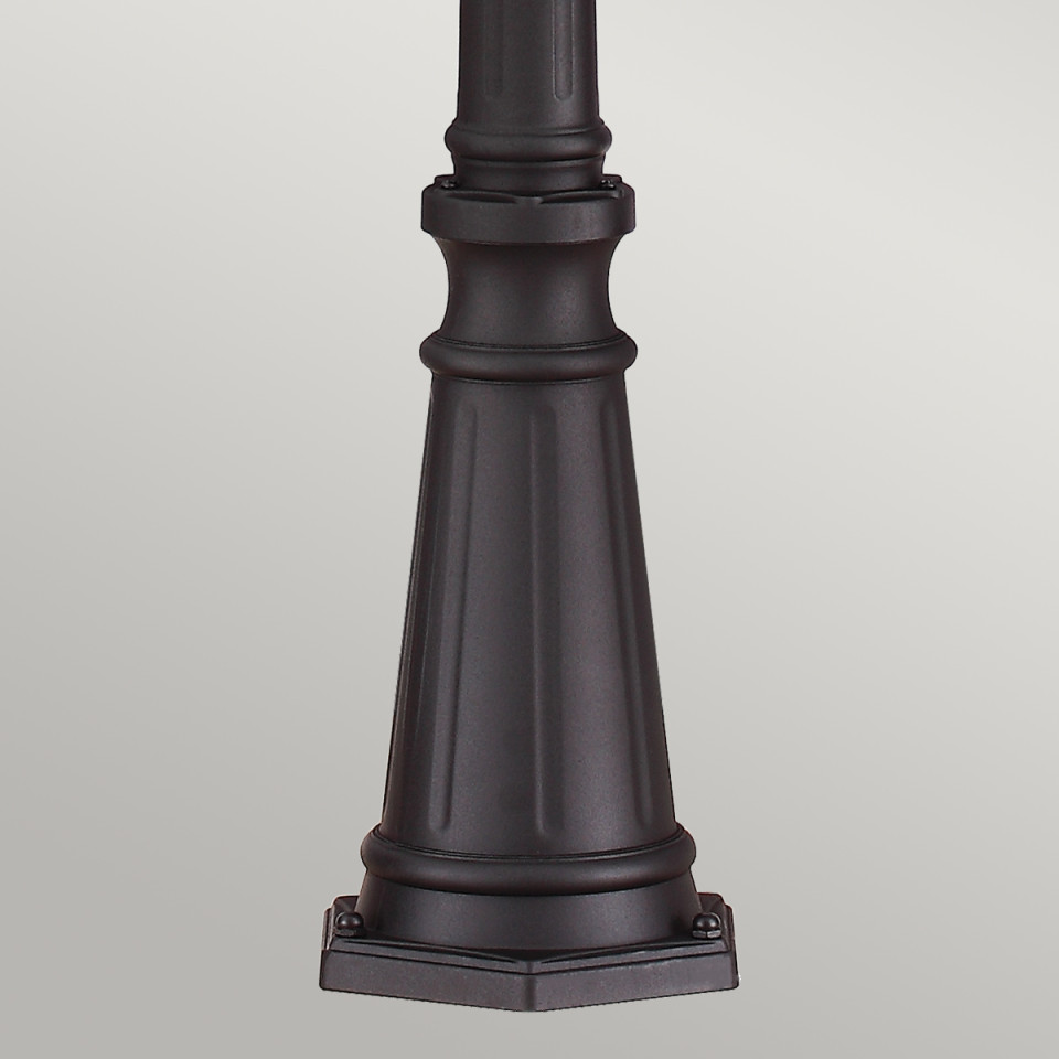 English Bridle 3-Lt Large Outdoor Lamp Post Black 242.6cm Elstead Lighting English Bridle 3-Lt Large Outdoor Lamp Post Black 242.6cm