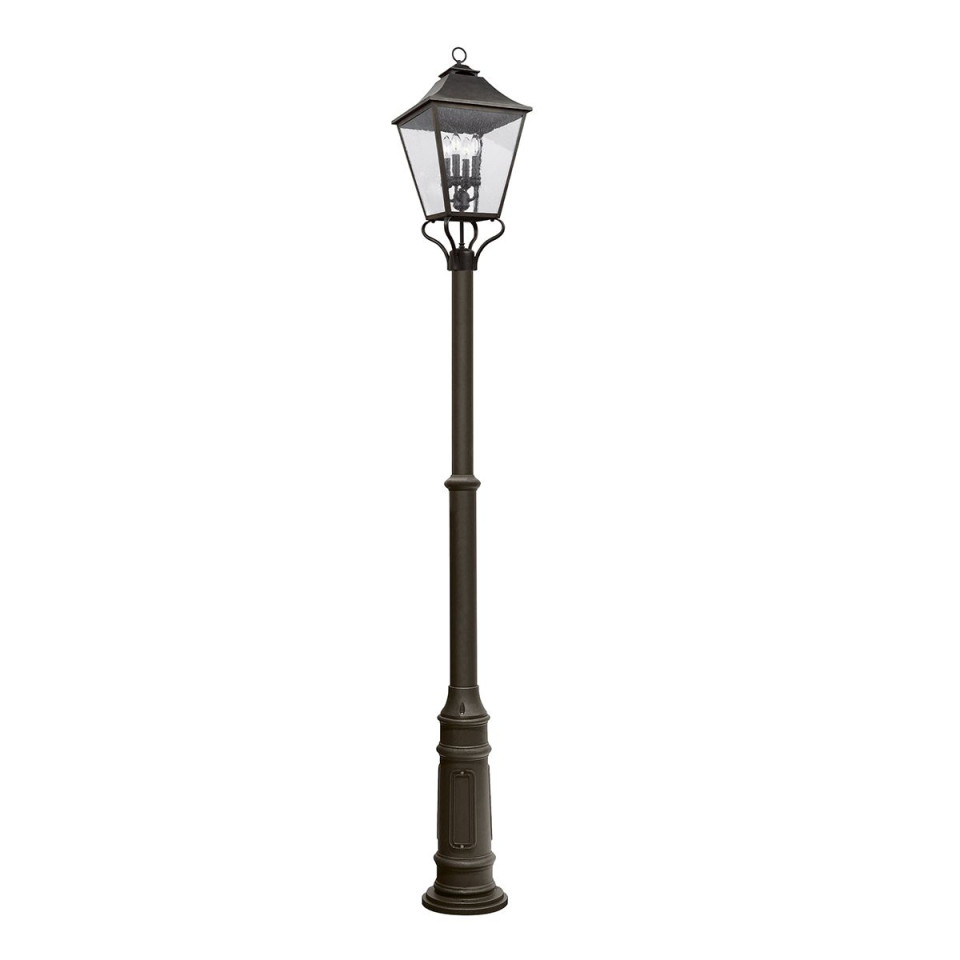 Galena 4-ljus utomhus lampstolpe svart/klar 300 cm IP44 Feiss Galena 4-ljus utomhus lampstolpe svart/klar 300 cm IP44