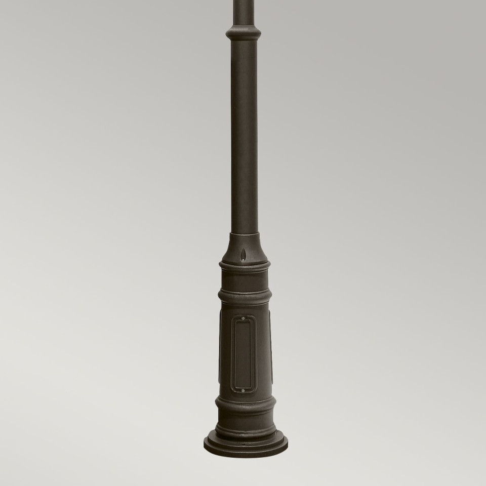 Galena 4-ljus utomhus lampstolpe svart/klar 300 cm IP44 Feiss Galena 4-ljus utomhus lampstolpe svart/klar 300 cm IP44