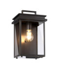 Glenview 1-Lt Medium Outdoor Wall Light Antique Bronze/Clear 30.7cm IP44