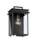 Glenview 1-Lt Medium Outdoor Wall Light Antique Bronze/Clear 30.7cm IP44