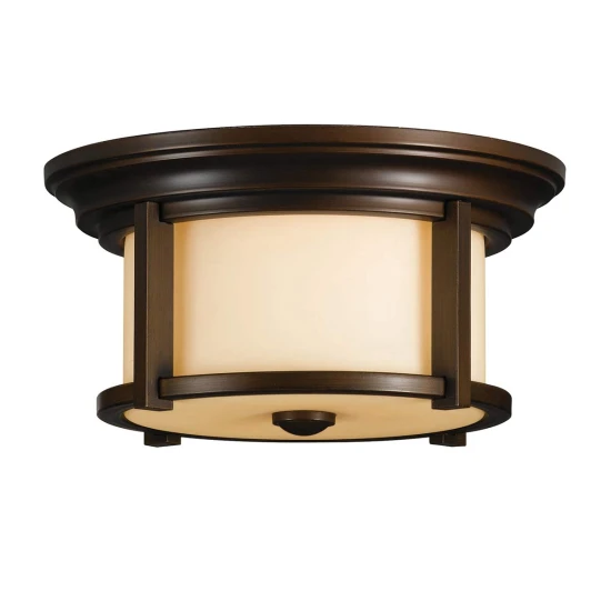 Merrill 2-Lt utomhus plafond arv brons/kräm 33cm IP44