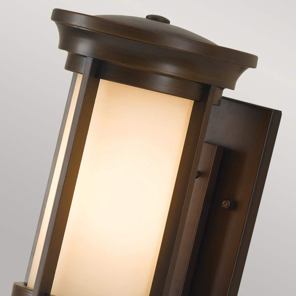 Merrill 1-Lt Outdoor Wall Light Heritage Bronze/Cream 38.8cm IP44
