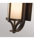 Merrill 1-Lt Outdoor Wall Light Heritage Bronze/Cream 38.8cm IP44