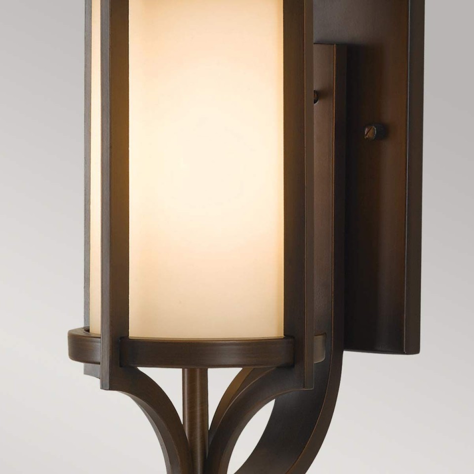 Merrill 1-Lt Outdoor Wall Light Heritage Bronze/Cream 38.8cm IP44