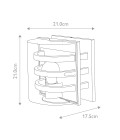 Frida 1-Lt Medium Outdoor Wall Light Graphite 21cm IP54