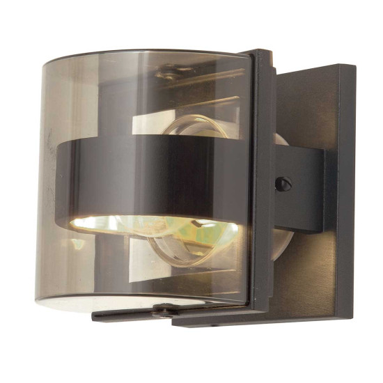 Frida 1-lt liten utomhus vägglampa grafitsvart 16 cm IP54 Frida 1-lt liten utomhus vägglampa grafitsvart 16 cm IP54