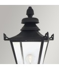 Grampian 1-Lt Outdoor Wall Light Black/Clear 82cm
