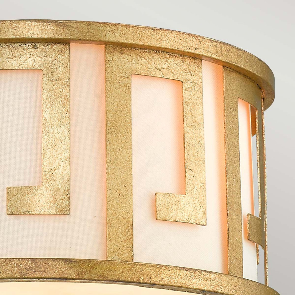 Lemuria 2 light plafond distressed gold 37.5cm Hinkley Lighting Lemuria 2 light plafond distressed gold 37.5cm