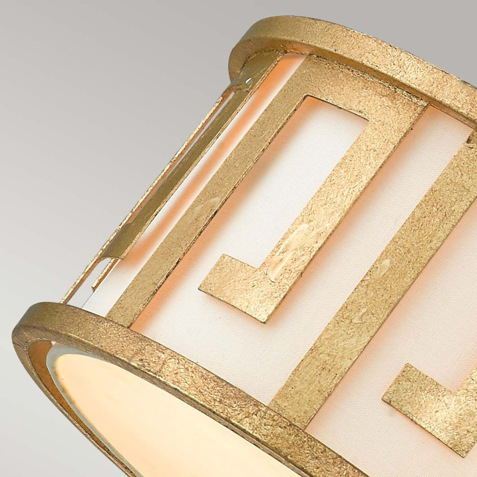 Lemuria 2 light plafond distressed gold 37.5cm Hinkley Lighting Lemuria 2 light plafond distressed gold 37.5cm