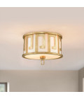 Lemuria 2 light plafond distressed gold 37.5cm Hinkley Lighting Lemuria 2 light plafond distressed gold 37.5cm