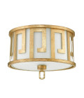 Lemuria 2 light plafond distressed gold 37.5cm Hinkley Lighting Lemuria 2 light plafond distressed gold 37.5cm