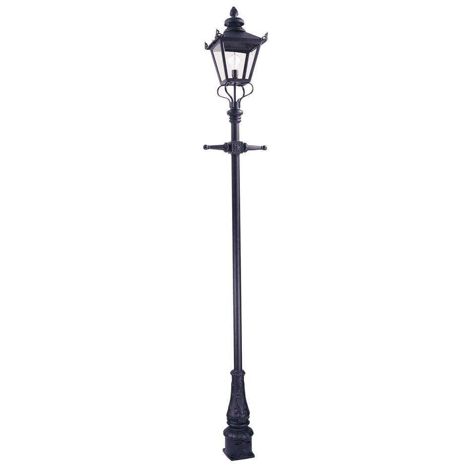Grampian 1-Lt Outdoor Lamp Post Black 270cm Elstead Lighting Grampian 1-Lt Outdoor Lamp Post Black 270cm