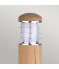 Poole utomhus pollare teak/rostfritt stål 67 cm IP55 Elstead Lighting Poole utomhus pollare teak/rostfritt stål 67 cm IP55
