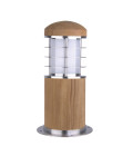 Poole utomhus mini pollare teak/rostfritt stål 24 cm IP55 Elstead Lighting Poole utomhus mini pollare teak/rostfritt stål 24 cm IP55